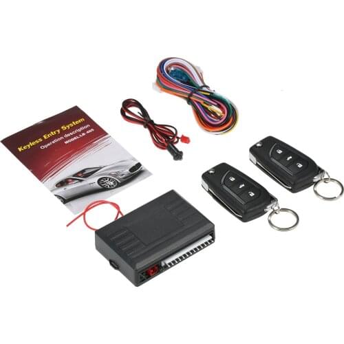 Car Door Lock Keyless Entry System Remote Central Control Box Kit With Trunk Release Button Universal