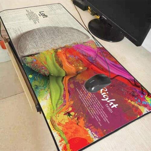 Mairuige Left Brain Right Brain Speed Locking Edge Large Natural Rubber Mouse Pad Waterproof Game Desk Mousepad Mat for Dota LOL