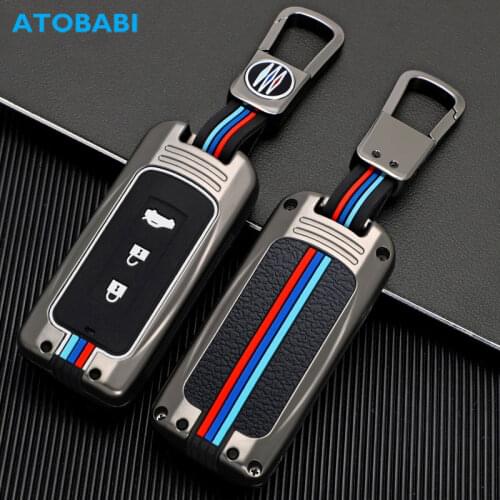 Zinc Alloy Car Key Case Smart Keyless Entry Remote Control Fob Cover For Mitsubishi Lancer Mirage Outlander Sport Evolution 2017