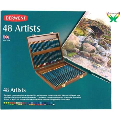 Derwent Artists Colored Pencils, 4mm Core, Metal Tin,12 Count (32092), 24 Count (32093),36 Count (32096),72 Count (32097)