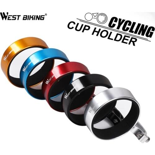 WEST BIKING Cycling Bottle Coffee Cup Holder Bicycle Bottle Holder Cage Tea Cup Bike Bracket Bicycle Bottle Cage Holder Aluminum