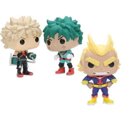 10cm anime My Hero Academia Action Figure DEKU Midoriya Izuku Bakugou Katsuki All Might PVC Collectible model Doll Toys gift