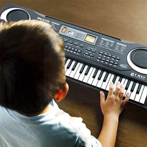 61/37 Keys Electronic Organ USB Digital Keyboard Piano With Piano Microphone Toy Kids Instrument Musical Electric For Child F0L5