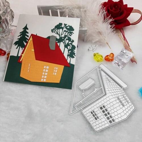 Small house metal cutting dies 2019 new DIY scrapbook album paper card decorative crafts embossed mold