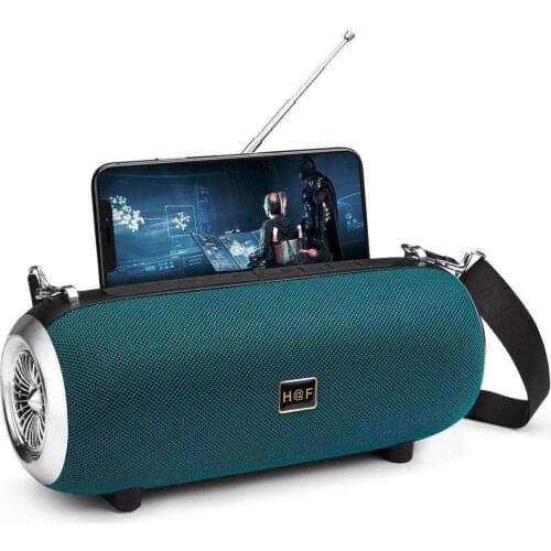 High Power Speaker Wireless Bluetooth Column Powerful Outdoor Portable Caixa De Som Waterproof Soundbar Boom Box Phone Holder