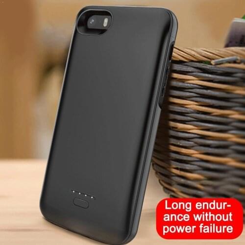 Soft Slim Battery Charger Case For iPhone 5 5S SE External Battery Backup case 5S bank Charging ultra power Charger Cover X7C6