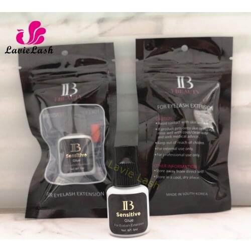 Original 5pcs Korea IB glue Sensitive Glue for Eyelash Extension Allergy Free Professional Adhesive 5ml/bottle