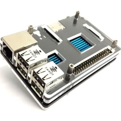 Latest Raspberry Pi 2 Model B+ B Plus Black Case Cover Shell Enclosure Box Transparent double color