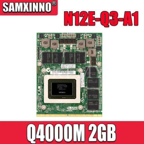 Q4000M GDDR5 2GB Video Graphics Card With X-Bracket N12E-Q3-A1 For DELL M6600 M15X For HP 8740W 8760W 100% Test OK
