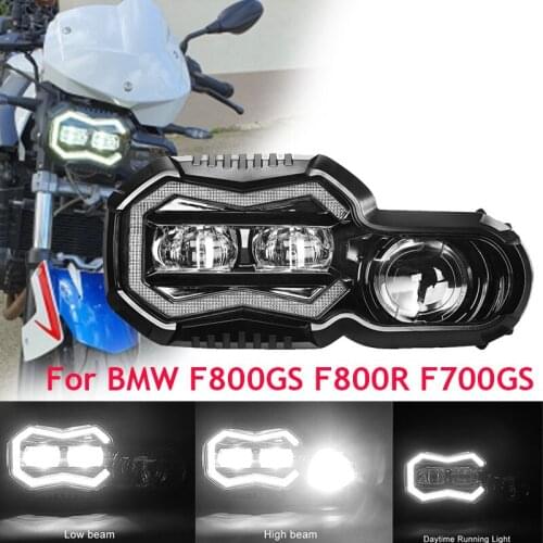 F800GS LED Headlight, E-mark Approved Head light for BMW F650GS F700GS F800GS ADV F800R Motorcycle, Waterproof IP67 NEW MOD