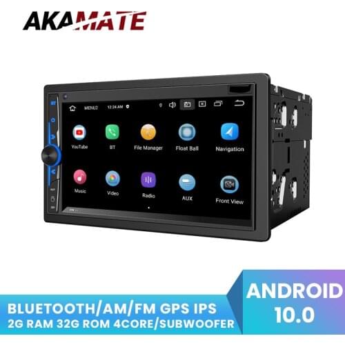 7'' Universal 4G WIFI Car Radio Support Bluetooth GPS Touch Screen 2 Din Android 10.0 MP5 Player FM/AM Multimedia Video Player