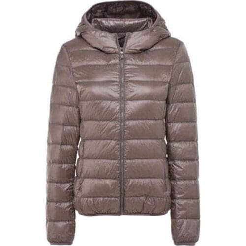 2021 New Brand Large Size 3XL 4XL Womens Down Coat Plus Ultra Light Down Jacket Women Autumn Winter Hooded Feather Warm Jacket
