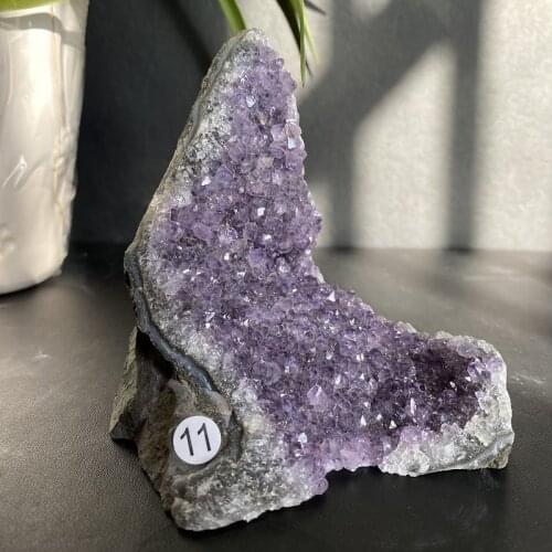100% Natural Purple Amethyst CathedralQuartz Crystal Cluster Specimen From Brazil