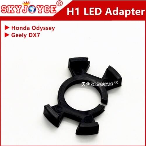 2pcs led adapter H1 led bulb socket cable LED headlight H1 holder base adapter high beam H1 led car headlamp geely DX7 accessory
