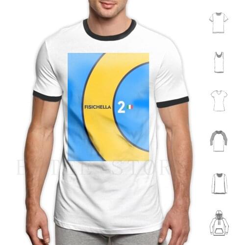 2006-#2 Fisichella T Shirt Cotton Men Diy Print Racing Motorsport Cars Sport Fisichella Giancarlo Fisichella Italy