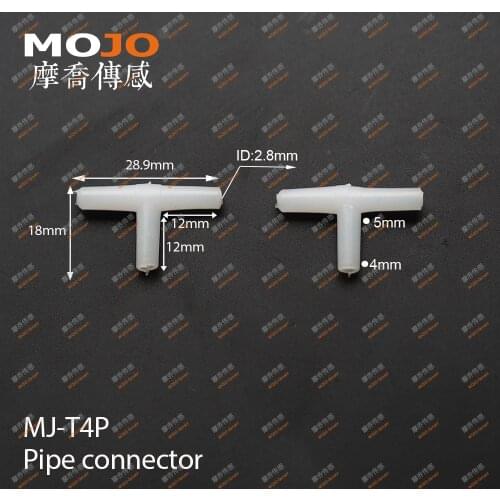 2020 MJ-T4P 4mm PP Tee typewater connector (100pcs/lots)