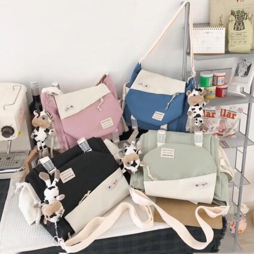 2021 New Korean Hit Color Crossbody Bag Fashion All-match Nylon Shoulder Bags Large Capacity Light Travel Bags