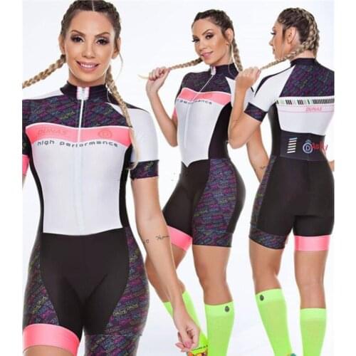 2021 Dunas Professional Triathlon Clothes Short Sleeve Cycling Jersey Skinsuit Sets Macaquinho Ciclismo Feminino Jumpsuit Kits