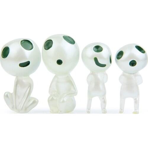 4pcs/set Korean Version Anime Luminous Elf Action Figure Model Toys Wild Gardening Micro Landscape Landscaping Doll Accessories