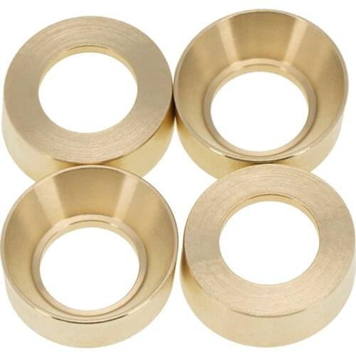 4PCS Brass RC Wheel Counterweight,Metal Brass Wheel Weight Changing Accessories For 1/24 Axial SCX24 90081 RC Car Upgrade Parts