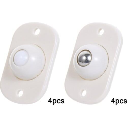 4pcs Pulley Caster Sliding Wheels Trash Can Storage Box Moving Sticky Castor