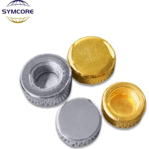 5pcs M10 Internal Tooth Chrome / Gold Flat Nut Round Nut Pitch 1.0mm Decorative Nut Lamp Fittings DIY