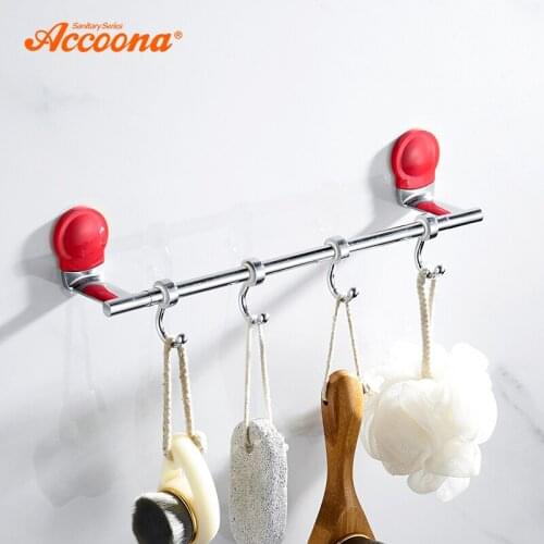 Accoona Bathroom Towel Hook up Kitchen Storage Rack Cupboard Hanging Hook Hanger Chest Storage Organizer Holder Hooks A11891