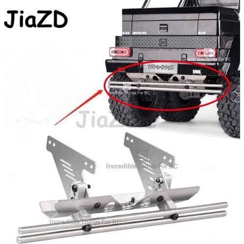 GRC Stainless Steel Rear Bar Chassis Bottom Protection Armor G145UR For 1/10 RC Car TRX4 G500 TRX6 6X6 G63 OP Accessories Part