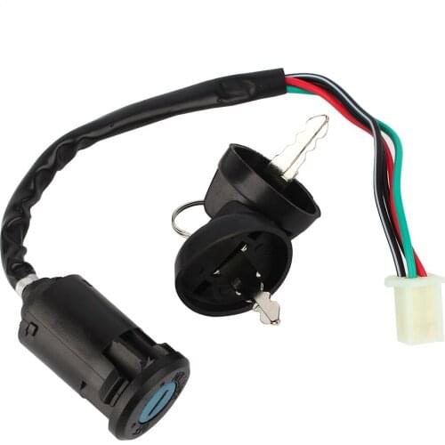 Fast Delivery 4-PIN Plug 4 Wire Ignition 1 Key Switch Waterproof CO For 50 90 110 125cc ATV TAOTAO Bike