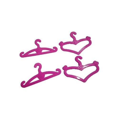 Child Toy Clothes Heart Hangers Hang Tools Girl Furniture Plastic Girls Fashion Toys Accessories Suit Princess Useful Tool 2021