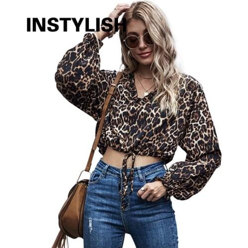 Леопардовые блузки INSTYLISH China At AliExpress