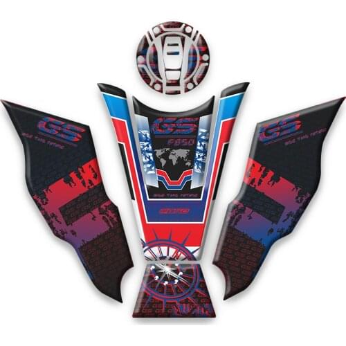 KODASKIN 3D Printing Gas Cap Tank Traction Pad Knee Fuel Side Grip for F850GS