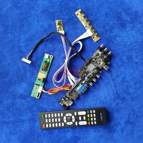 KIT 1366*768 HDMI-compatible VGA AV USB DVB Digital Signal 1CCFL Fit N156B3/CLAA156WA01A LCD screen controller board LVDS 30-Pin