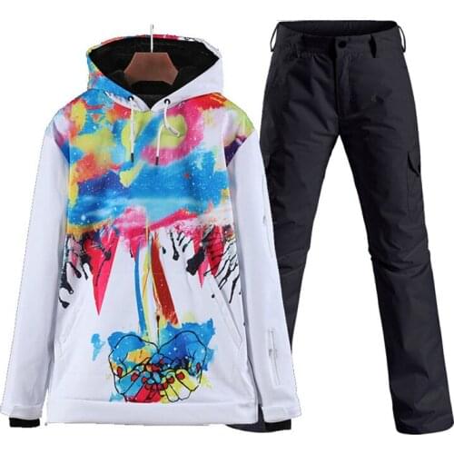 Pullover Mens and Womens Snow Suit Wear outdoor Sports Snowboarding sets waterproof windproof skateboard Ski jacket Snow pant
