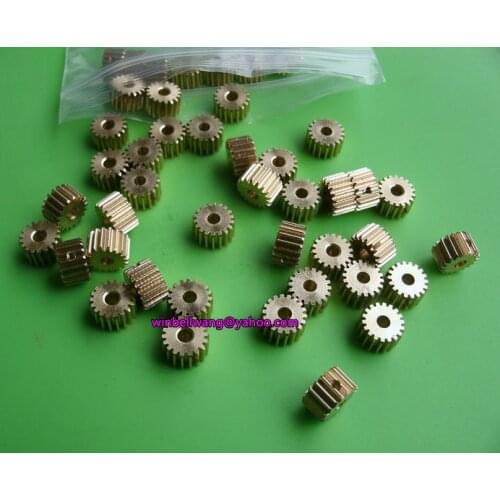 Brand new 0.5M copper gear 20T 22T 25T 0.5modulus gear thickness 6mm