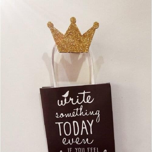 Cute Crown Wooden Clothes Hook For Princess Baby Room Wall Decorate Children Room Friendly Hanger Hook Home Decoration #252623