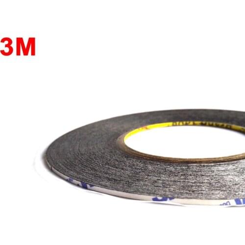 Mix 3.5mm/4.5mm/5mm 3M 9448 Black Tape, Double Sided Adhesive