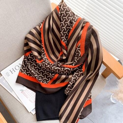 2021 Newest Women Geometry Printed Scarf Cotton Scarf Brand Scarf Quality Scarf Luxury ScarfShawls Wraps