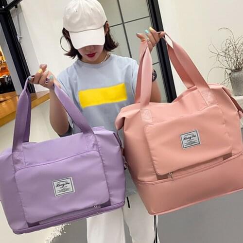 New Large Capacity Folding Travel Bags Waterproof Tote Handbag Travel Duffle Bags Women Multifunctional Travel Bags Dropshipping