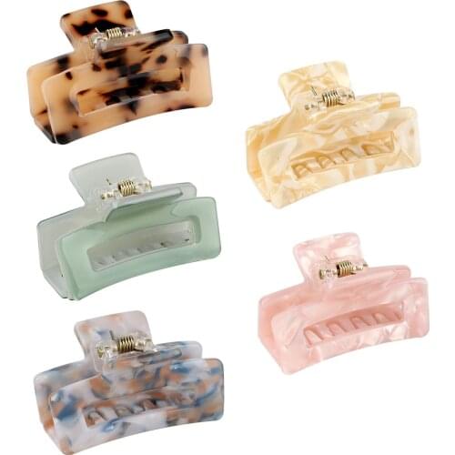 Oaoleer Women Fashion Metal Modern Stylish Hair Claw Hair Clips Mini Hair Claw Clips Plastic Claws Pins Clamps Small Jaw