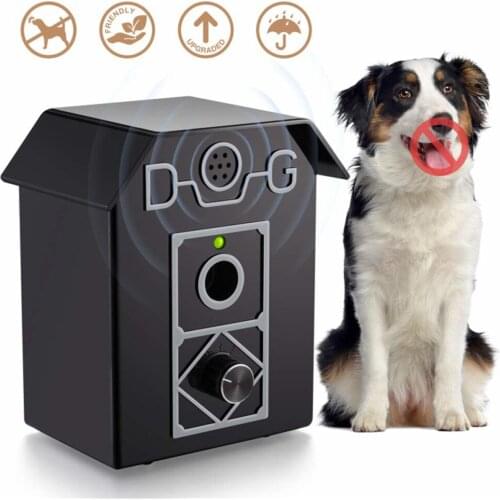 Pet Dog Repeller Training Ultrasonic Anti Barking Stop Bark Device Ultrasonic Outdoors Control Training Waterproof Bark House