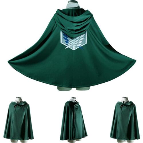 Anime Attack on Titan Cloak Shawl Cosplay Costumes Halloween Shingeki No Kyojin Scout Legion Wings of Liberty Cloaks Cape