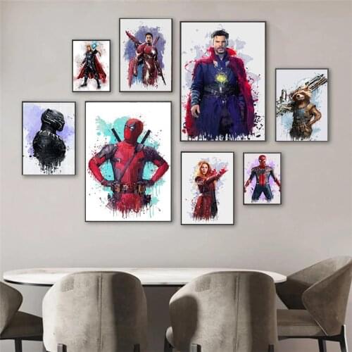 The Avengers Infinity War Movie Posters And Prints Thor Spider-Man Marvel Superhero Canvas Painting Wall Art Pictures Home Decor