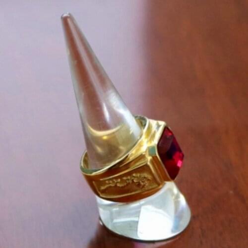 Prettyia 2Pcs Acrylic Ring Finger Jewelry Holder Showcase