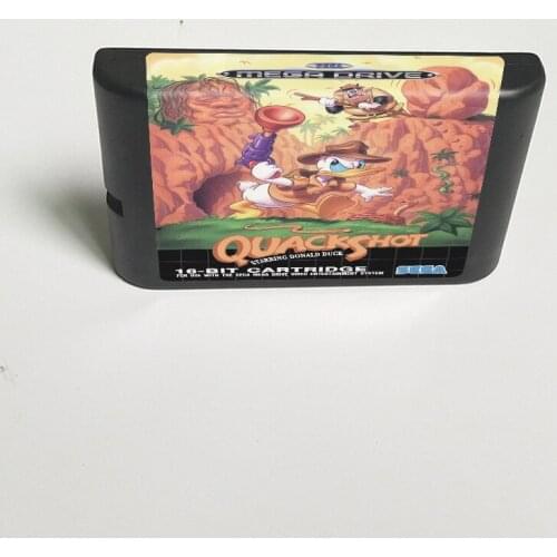 Quackshot Starring Donald Duck - 16 Bit MD Game Card for Sega Megadrive Genesis Video Game Console Cartridge