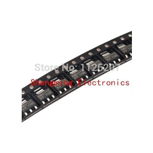 1000PCS AMS1117-3.3 AMS1117 3.3V 1A SOT-223 Voltage Regulato