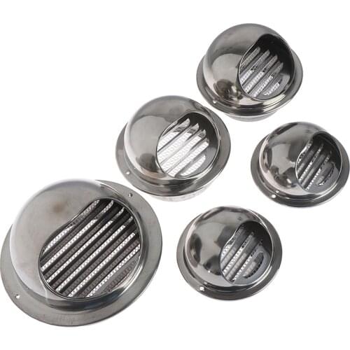 Wall Air Vent Grille Ducting Ventilation Extractor Outlet Louvres Hemisphere 70mm, 80mm, 100mm, 120mm, 150mm