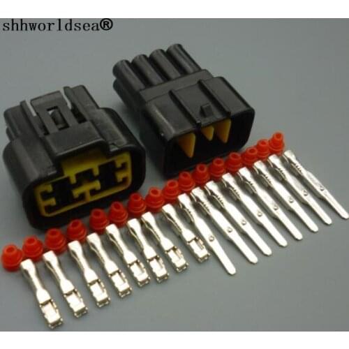 Shhworldsea 2.3MM 8 Pin Female Male PBT car auto Waterproof Electrical Connector plug With Terminals Seals For Many Cars