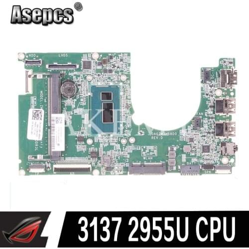 WVG6X 0WVG6X CN-0WVG6X w Cel2955U CPU DA0ZM3MB8D0 Laptop Motherboard Mainboard For DELL Inspiron 11 3137 Notebook PC