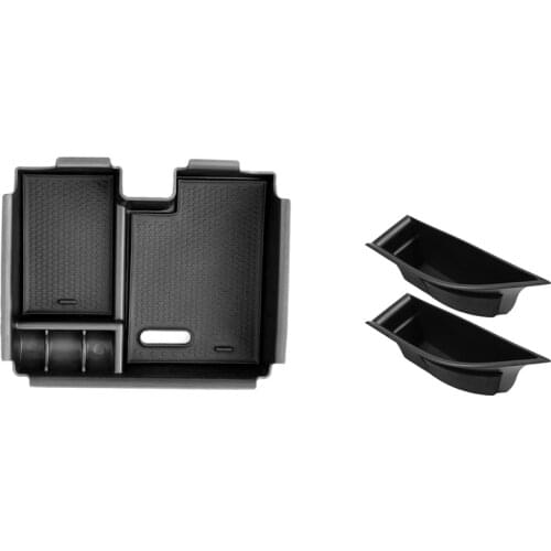 Central Armrest Storage Box Car Organizer for Land Range Rover Evoque 2009-2013 & Front Door Handle Storage Box